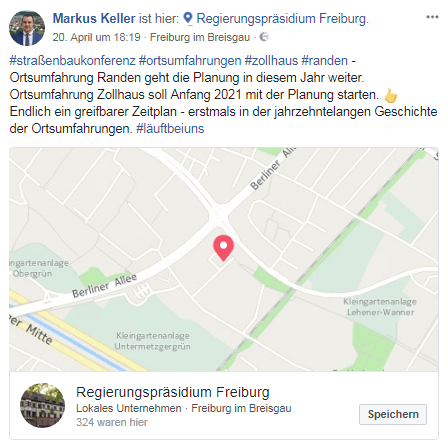 Markus Keller RP Freiburg April 2018