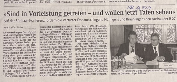 SB 2007 09 18 wollen jetzt Taten sehen